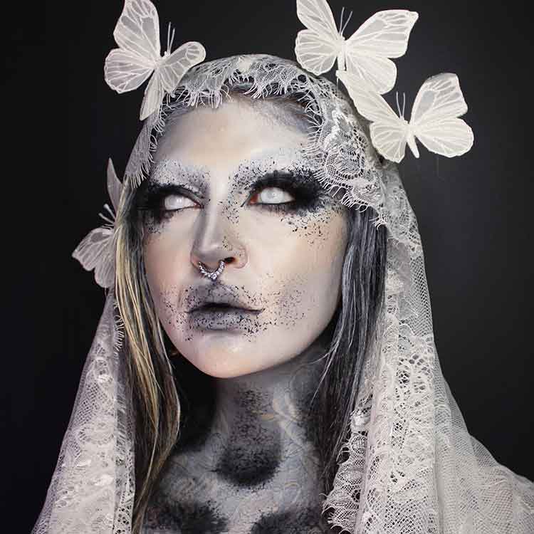 Ghost Bride makeu look